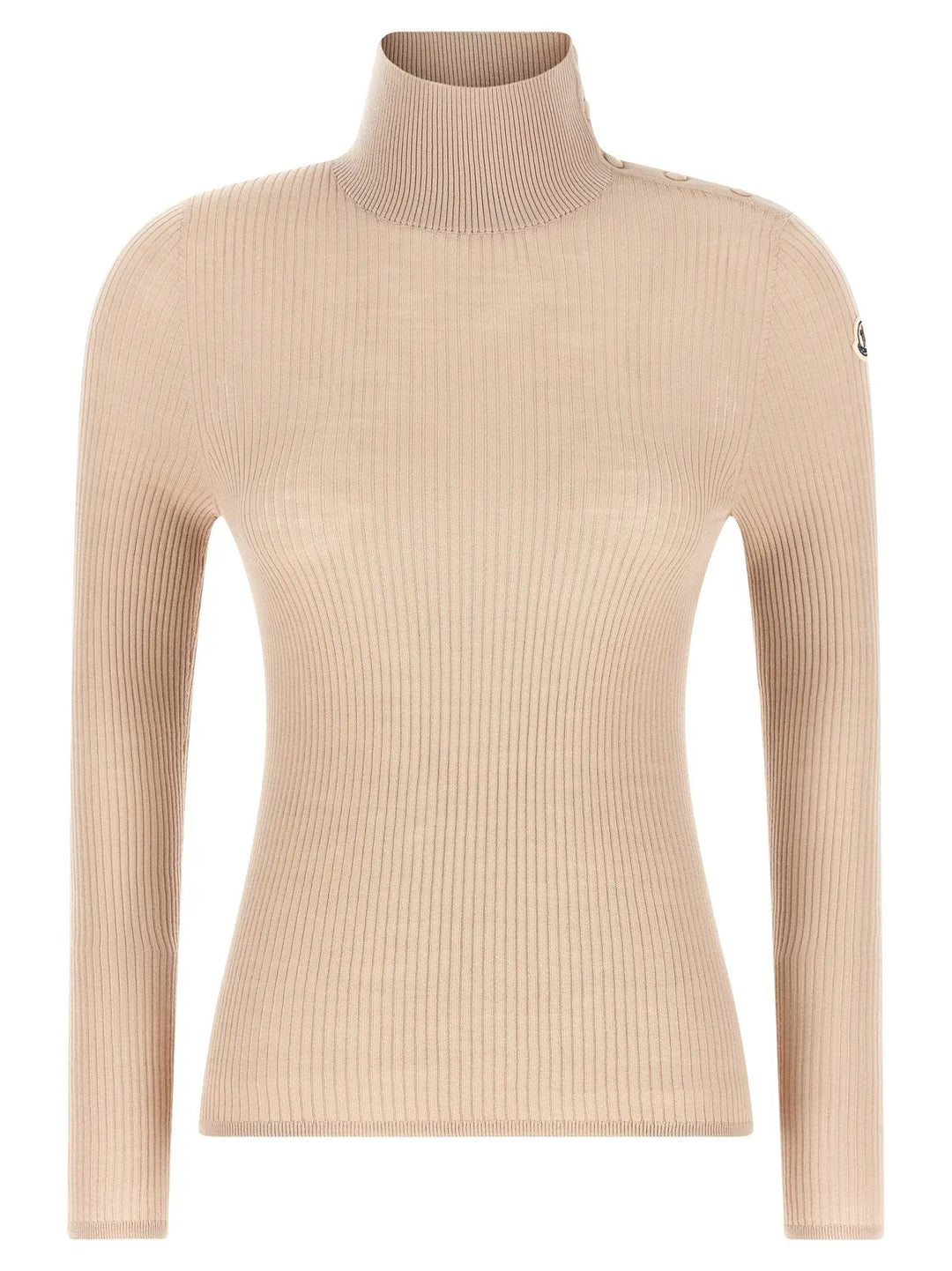 Moncler Sample Sale | Moncler Beige Virgin Wool Cardigan - | Designer outlet