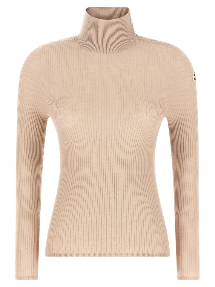 Moncler Sample Sale | Moncler Beige Virgin Wool Cardigan - | Designer outlet