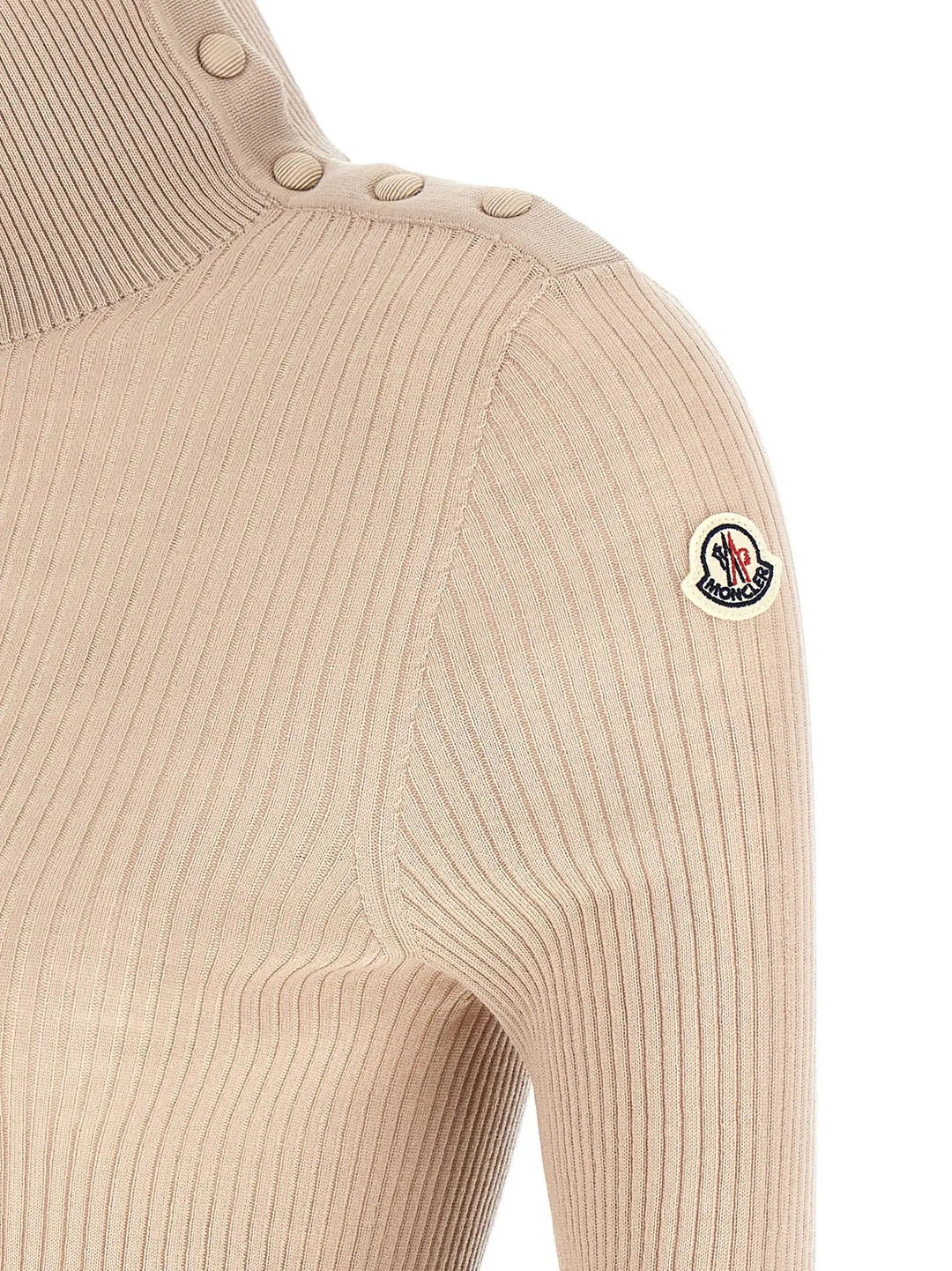 Moncler Sample Sale | Moncler Beige Virgin Wool Cardigan - | Designer outlet