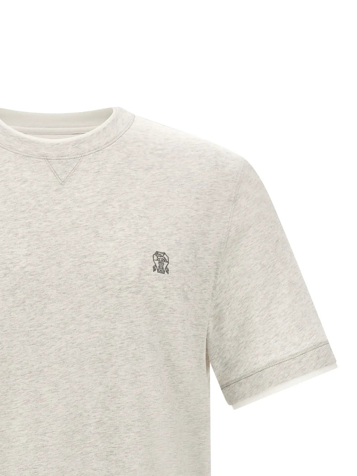 Brunello Cucinelli Sample Sale | Brunello Cucinelli Gray Cotton T-Shirt - | Designer outlet