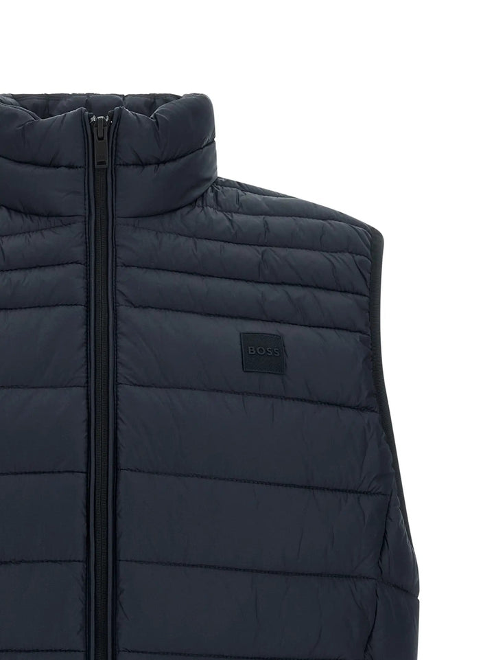 Hugo Boss Sample Sale | Hugo Boss Blue Recycled Polyamide Sleeveless Jacket - | Designer outlet