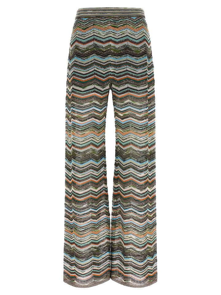 Missoni Sample Sale | Missoni Multicolor Viscose Flared Pants - | Designer outlet