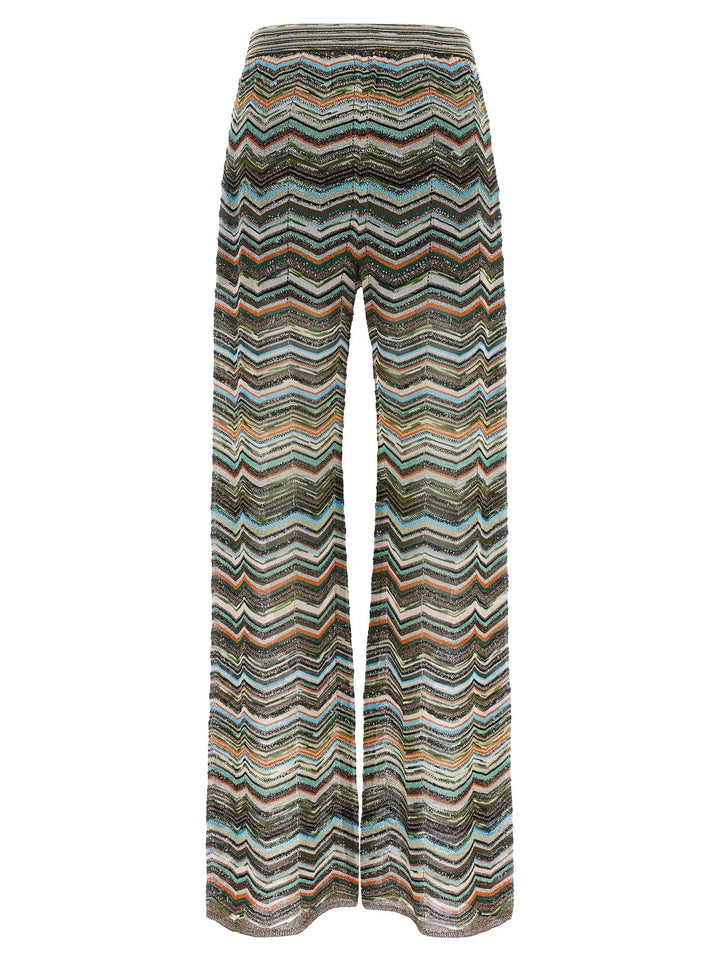 Missoni Sample Sale | Missoni Multicolor Viscose Flared Pants - | Designer outlet