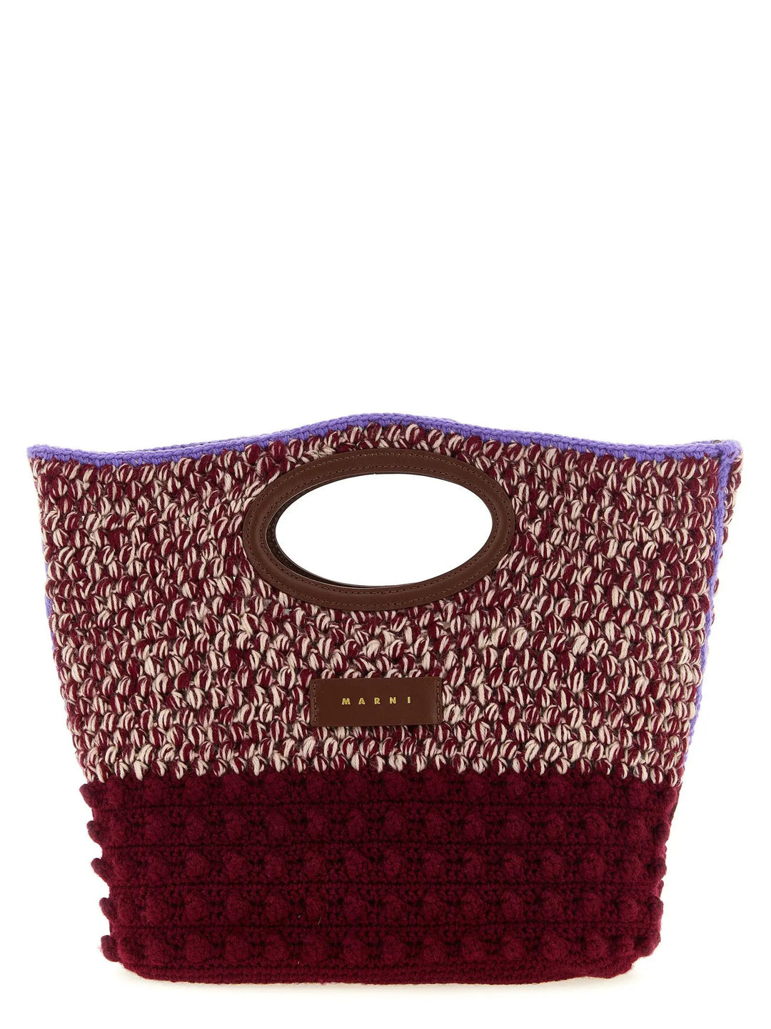 Marni Sample Sale | Marni Bordeaux Wool Handbag - | Designer outlet
