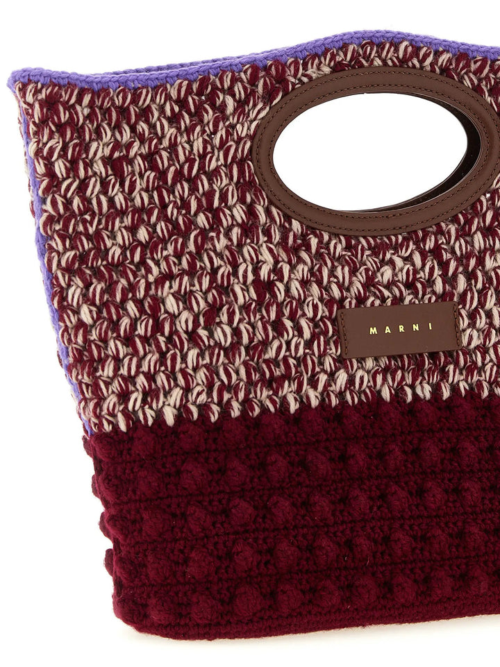 Marni Sample Sale | Marni Bordeaux Wool Handbag - | Designer outlet