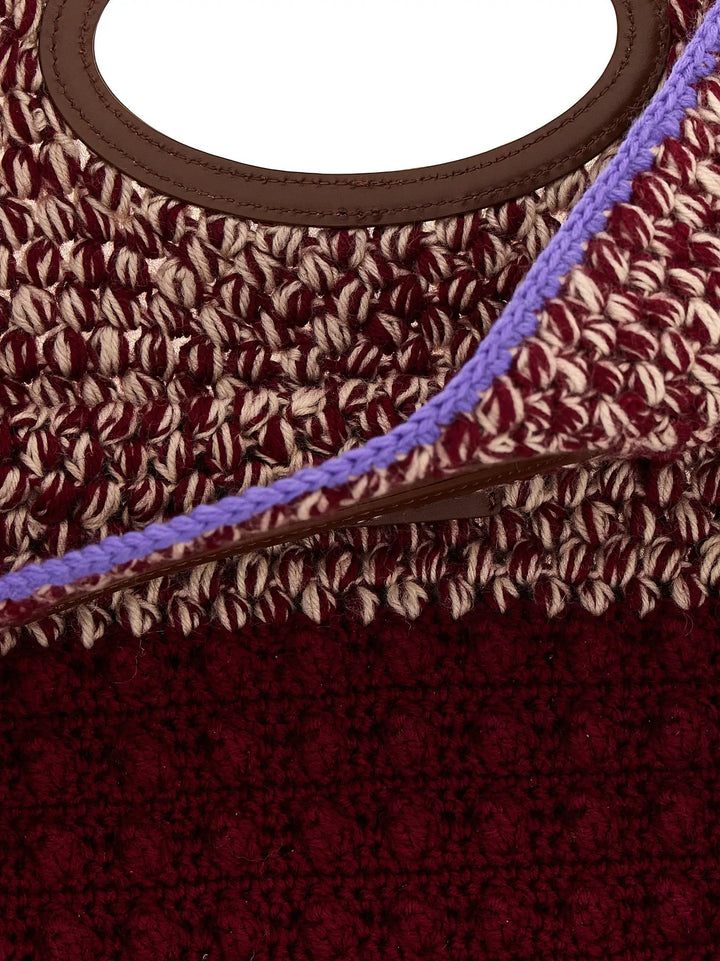 Marni Sample Sale | Marni Bordeaux Wool Handbag - | Designer outlet