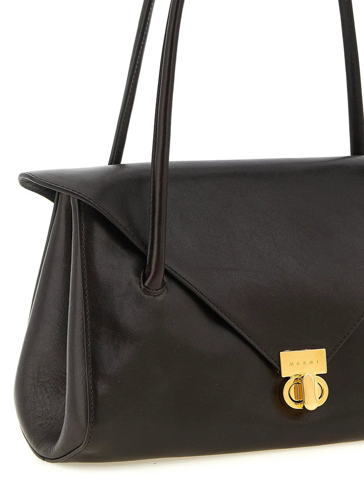 Marni Sample Sale | Marni Brown Calfskin Shoulder Bag - | Designer outlet