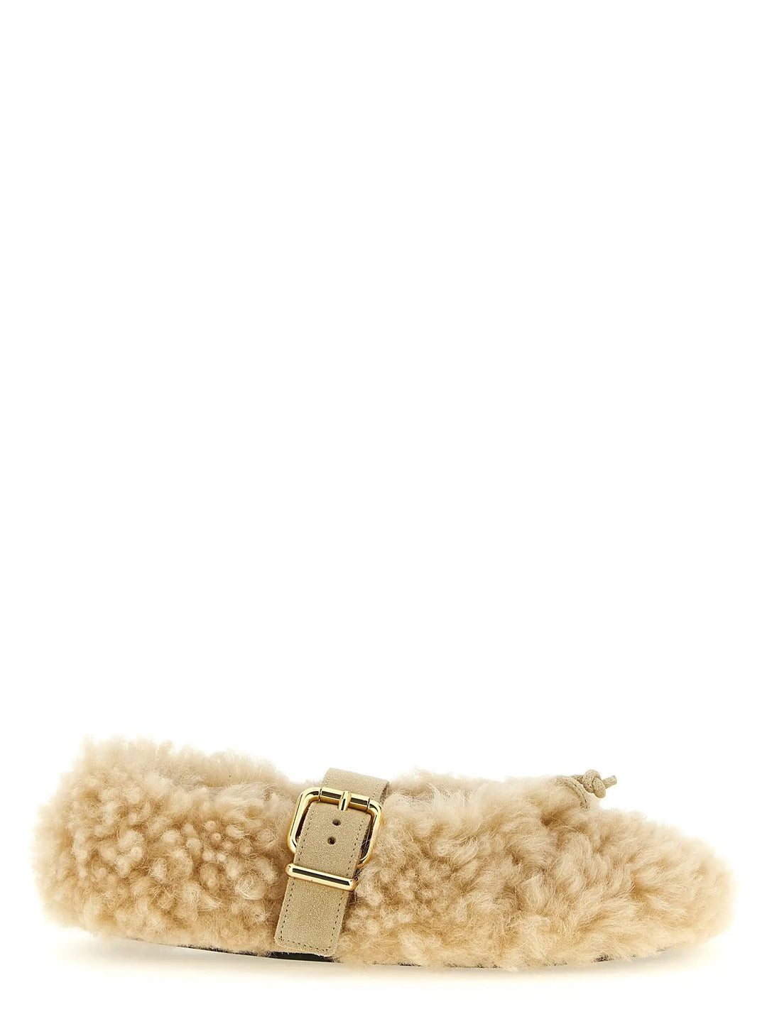 Marni Sample Sale | Marni Beige Lambskin Ballet Flats - | Designer outlet