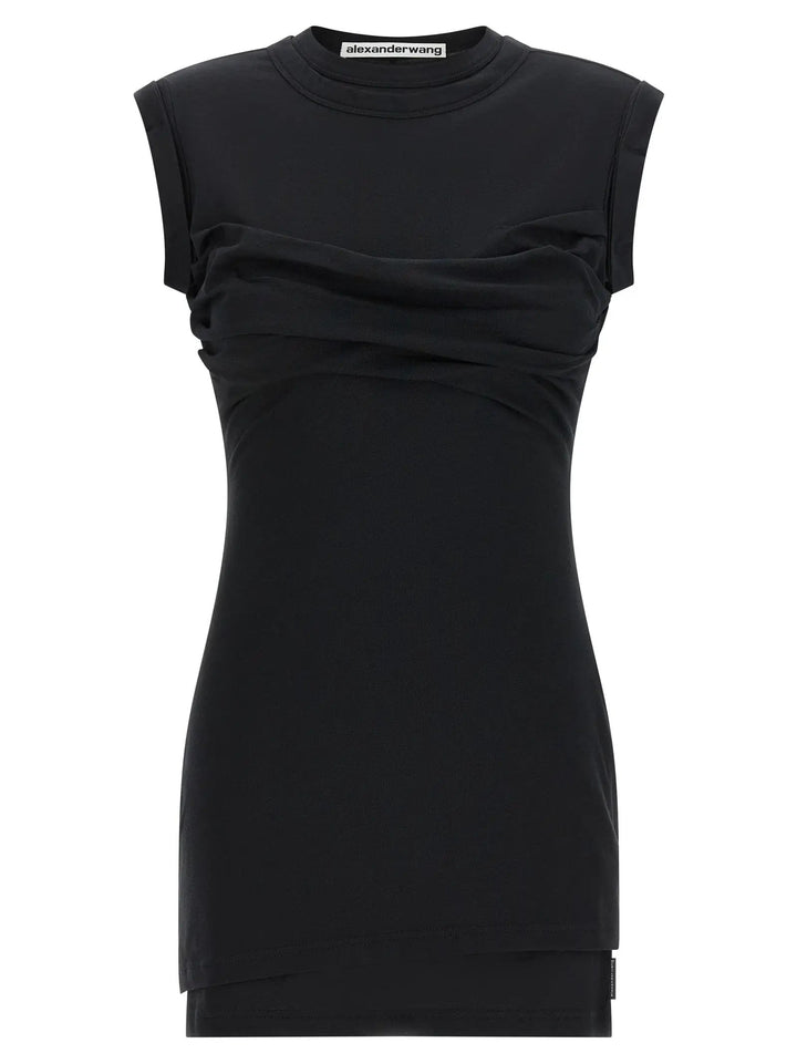 Alexander Wang Sample Sale | Alexander Wang Black Cotton Short Dress - | Designer outlet