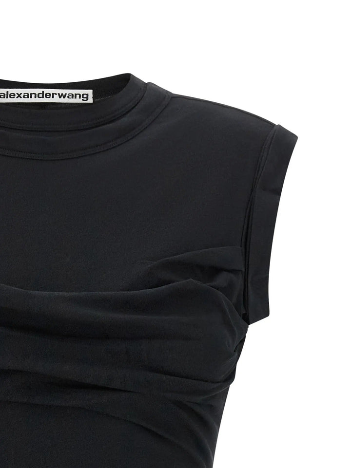 Alexander Wang Sample Sale | Alexander Wang Black Cotton Short Dress - | Designer outlet