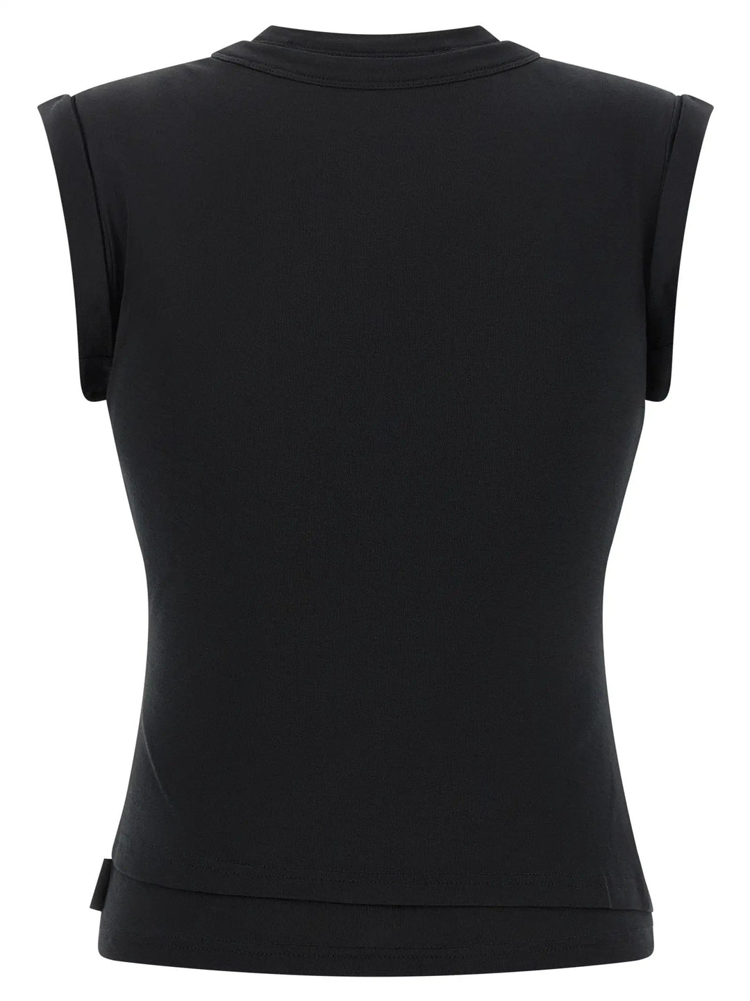 Alexander Wang Sample Sale | Alexander Wang Black Cotton Sleeveles T-Shirt - | Designer outlet