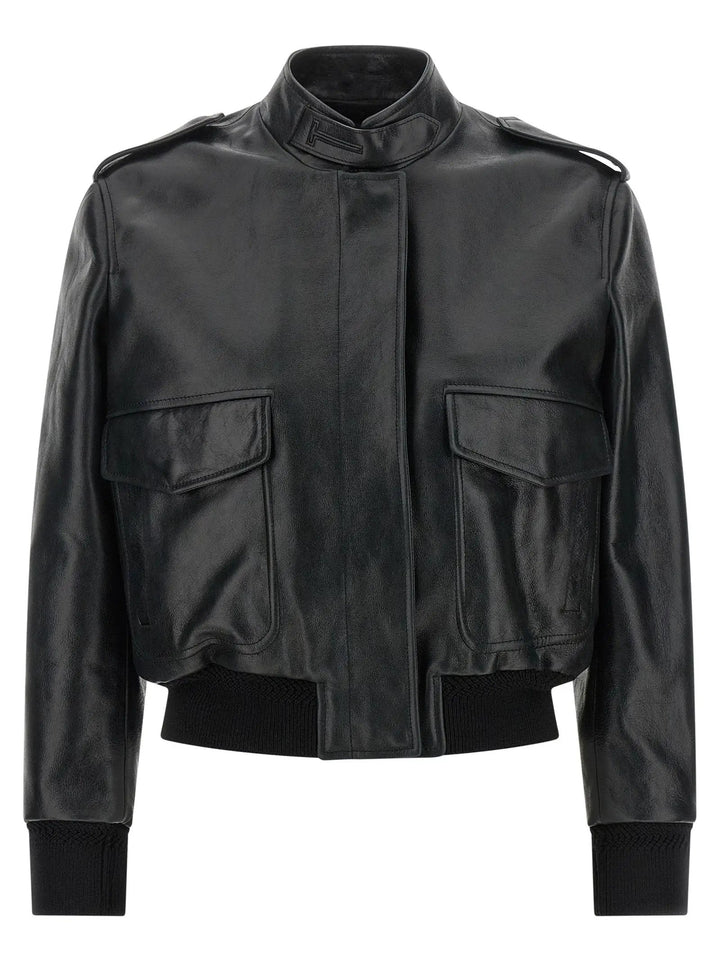 Tom Ford Sample Sale | Tom Ford Black Lamb Leather Leather Jacket - | Designer outlet