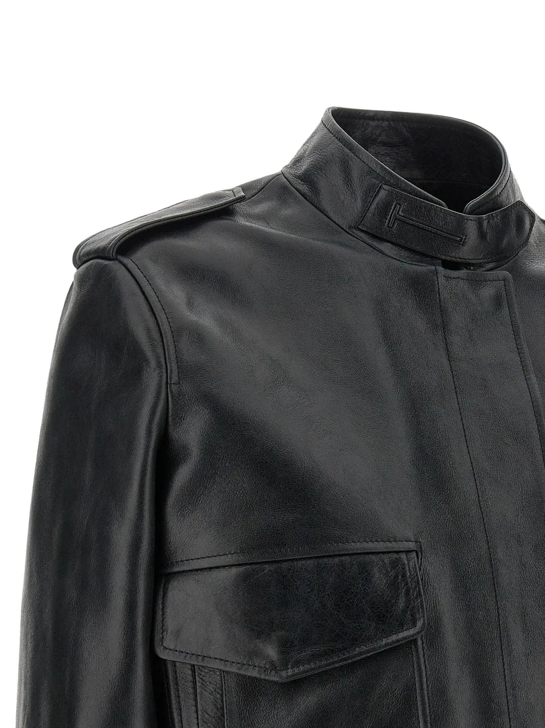 Tom Ford Sample Sale | Tom Ford Black Lamb Leather Leather Jacket - | Designer outlet