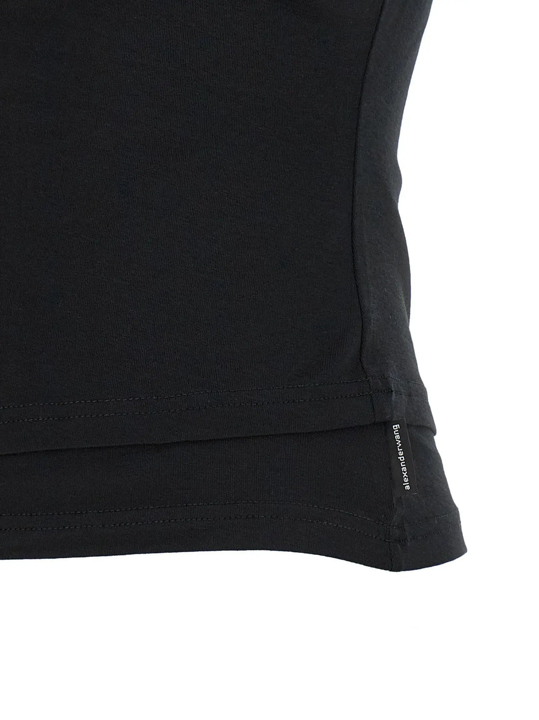 Alexander Wang Sample Sale | Alexander Wang Black Cotton Sleeveles T-Shirt - | Designer outlet