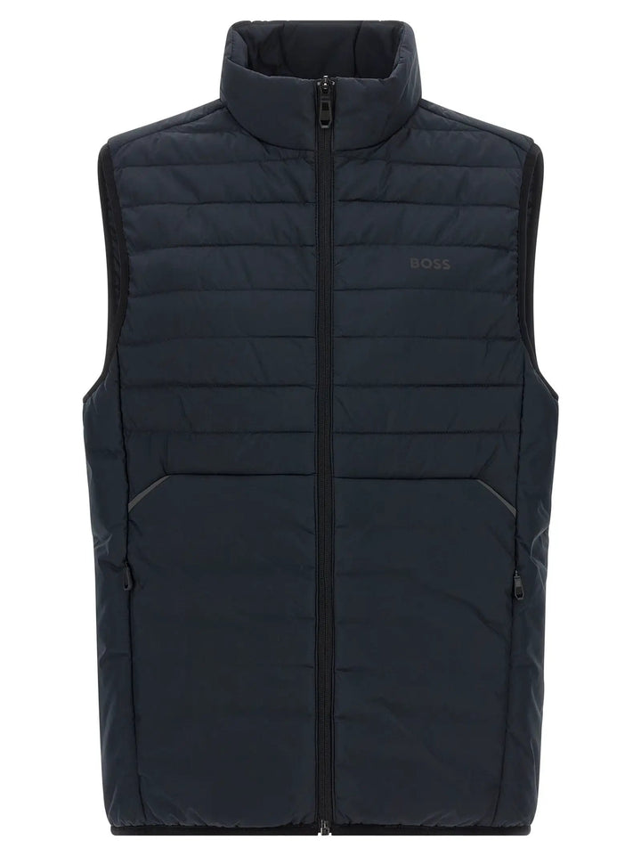 Hugo Boss Sample Sale | Hugo Boss Blue Polyester Sleeveless Jacket - | Designer outlet