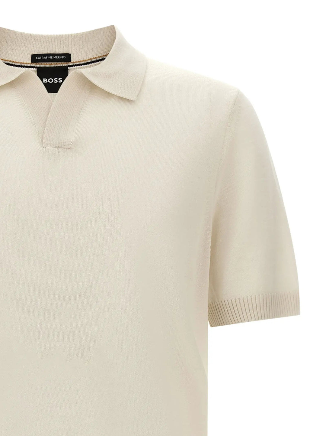 Hugo Boss Sample Sale | Hugo Boss White Virgin Wool Polo Shirt - | Designer outlet