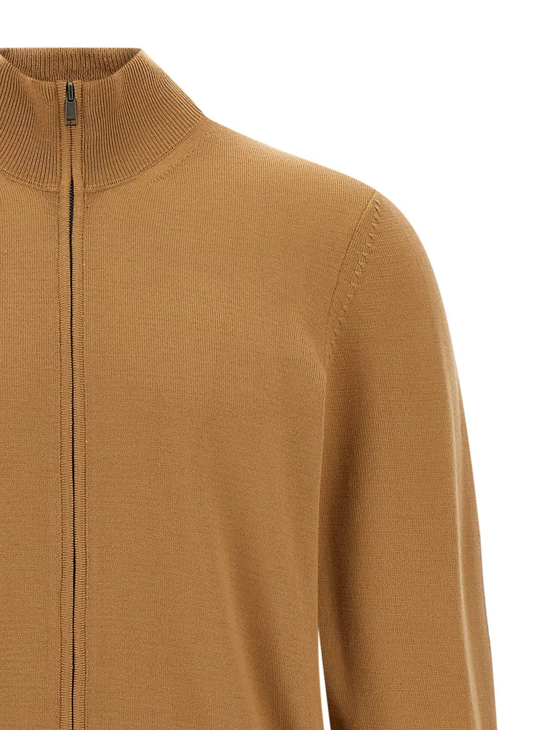 Hugo Boss Sample Sale | Hugo Boss Brown Virgin Wool Cardigan - | Designer outlet