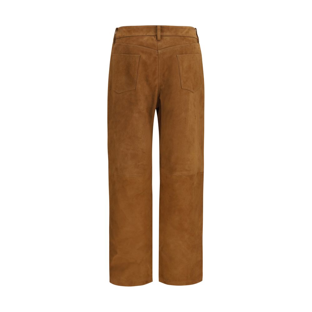 Magda Butrym Sample Sale | Magda Butrym Brown Lambskin Pants - | Designer outlet