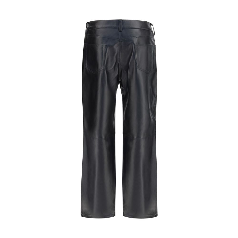 Magda Butrym Sample Sale | Magda Butrym Black Leather Pants - | Designer outlet