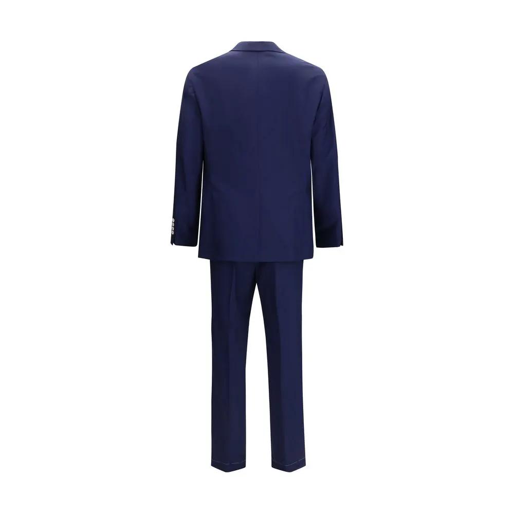 Brunello Cucinelli Sample Sale | Brunello Cucinelli Blue Wool Oves Aries Two-Piece Suit - | Designer outlet