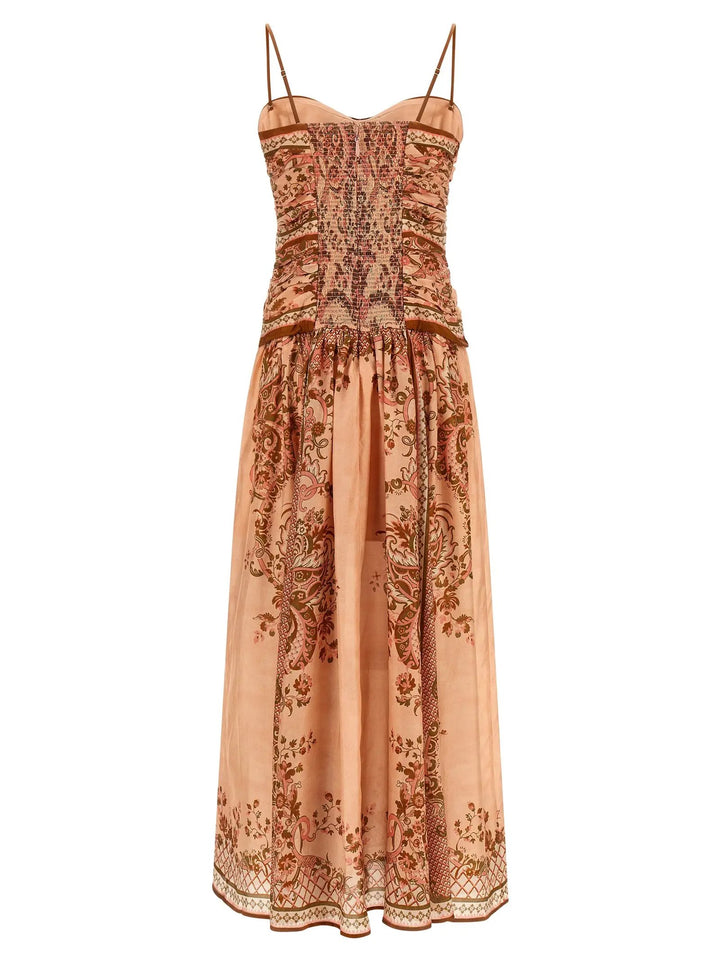 Zimmermann Sample Sale | Zimmermann Multicolor Silk Midi Dress - | Designer outlet