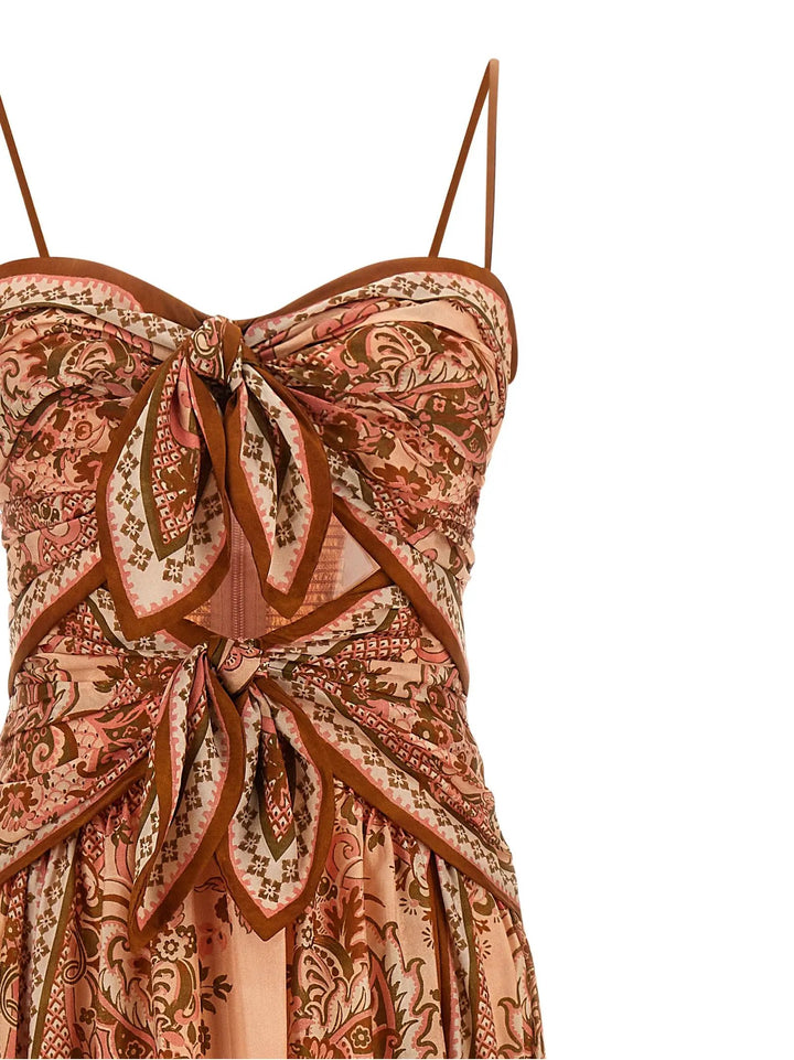 Zimmermann Sample Sale | Zimmermann Multicolor Silk Midi Dress - | Designer outlet