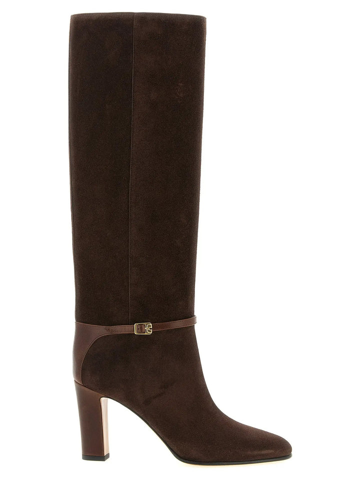 Valentino Garavani Sample Sale | Valentino Garavani Brown Calfskin Over The Knee - | Designer outlet