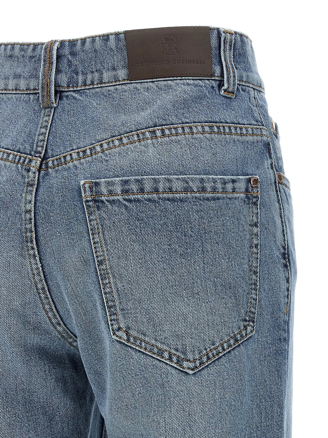 Brunello Cucinelli Sample Sale | Brunello Cucinelli Blue Cotton Cropped Jeans - | Designer outlet
