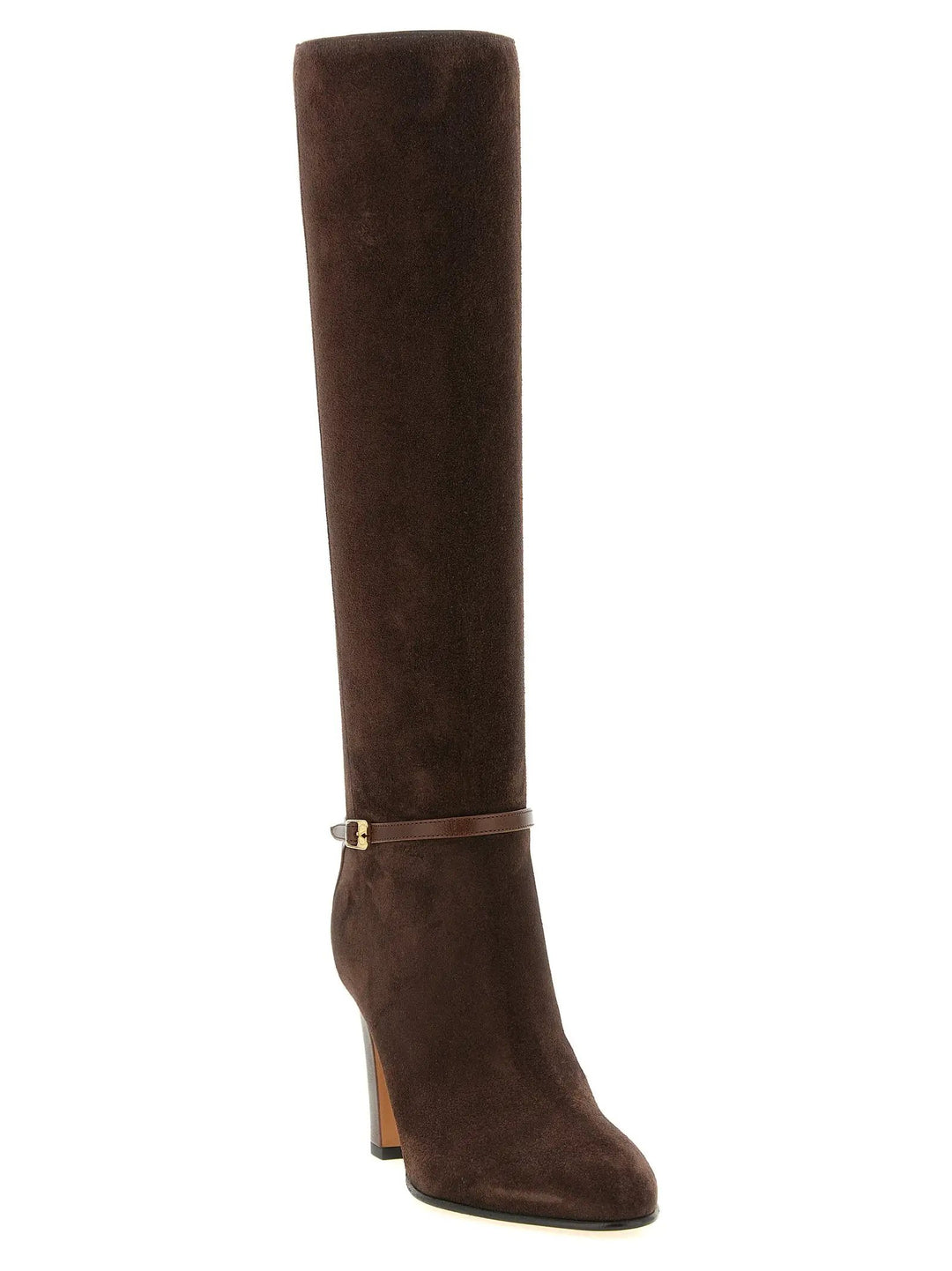 Valentino Garavani Sample Sale | Valentino Garavani Brown Calfskin Over The Knee - | Designer outlet