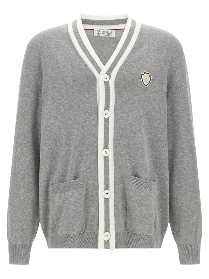 Brunello Cucinelli Sample Sale | Brunello Cucinelli Gray Cotton Cardigan - | Designer outlet