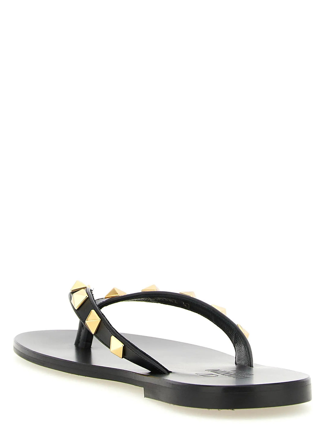 Valentino Garavani Sample Sale | Valentino Garavani Black Calfskin Slides - | Designer outlet
