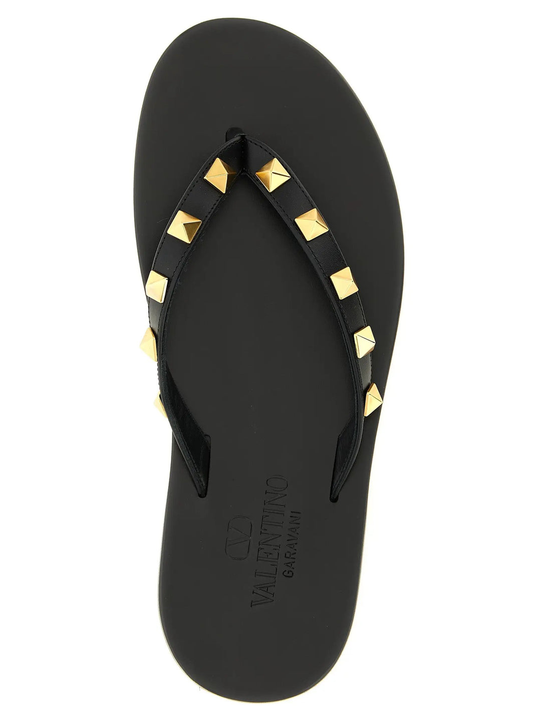 Valentino Garavani Sample Sale | Valentino Garavani Black Calfskin Slides - | Designer outlet