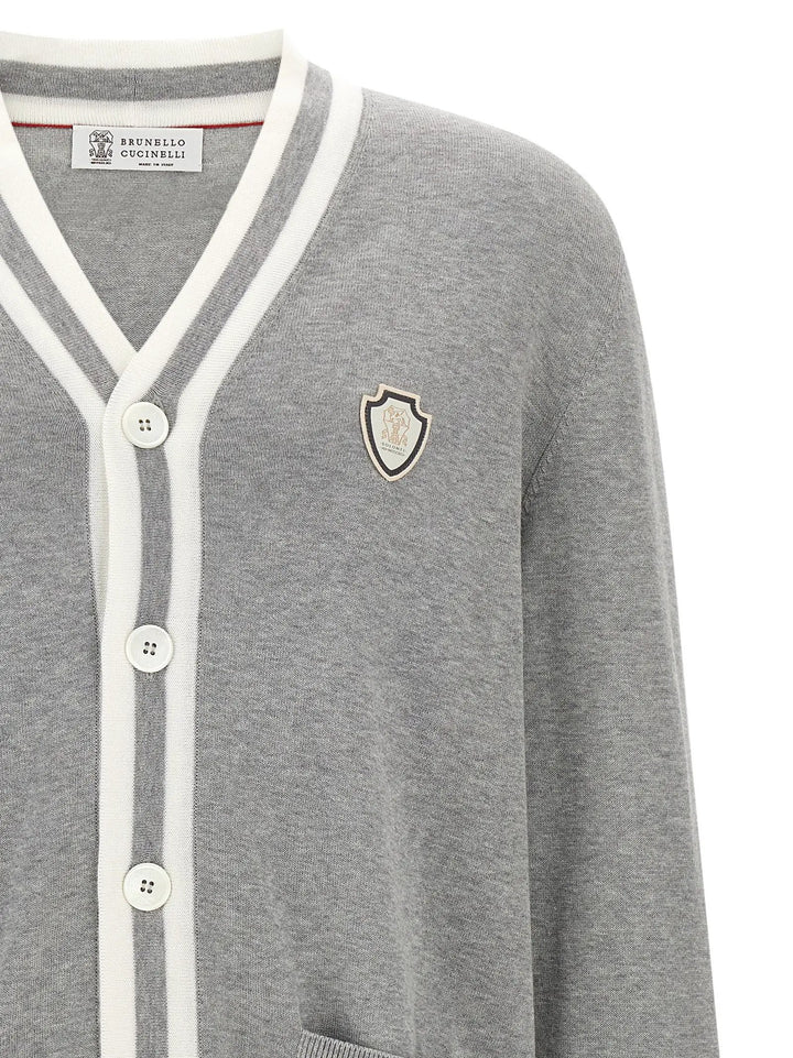 Brunello Cucinelli Sample Sale | Brunello Cucinelli Gray Cotton Cardigan - | Designer outlet