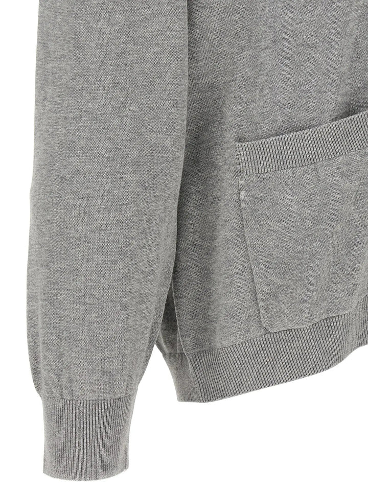 Brunello Cucinelli Sample Sale | Brunello Cucinelli Gray Cotton Cardigan - | Designer outlet
