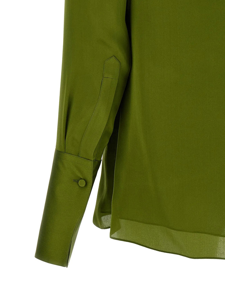 Tom Ford Sample Sale | Tom Ford Bicolor Silk Blouse - | Designer outlet