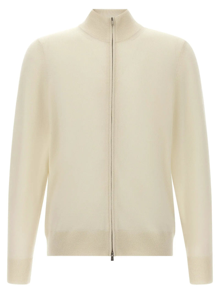 Hugo Boss Sample Sale | Hugo Boss White Virgin Wool Cardigan - | Designer outlet