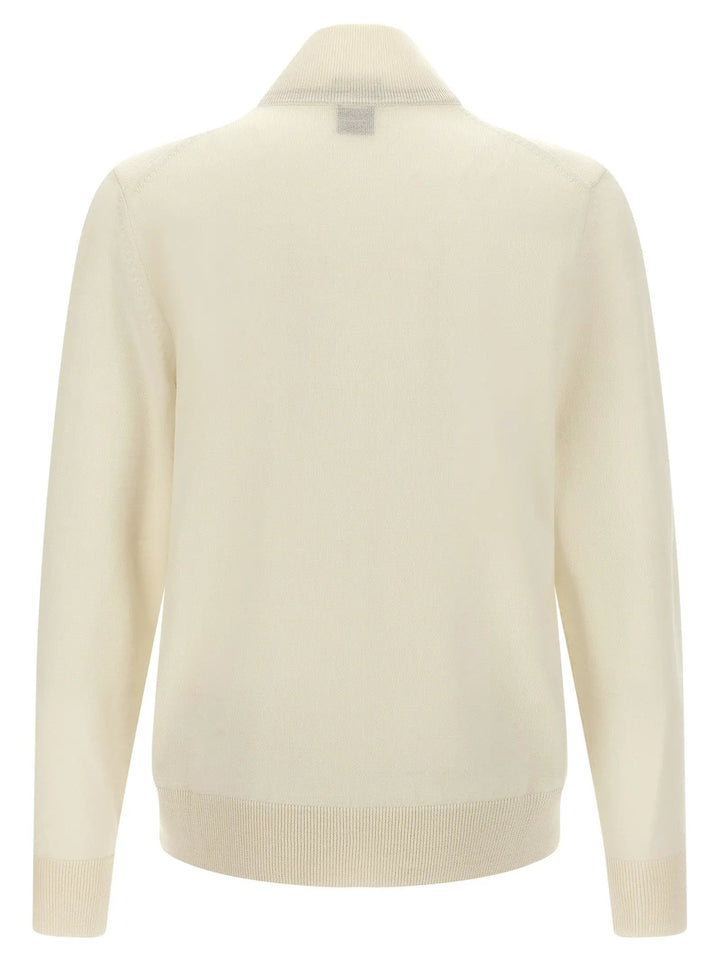 Hugo Boss Sample Sale | Hugo Boss White Virgin Wool Cardigan - | Designer outlet