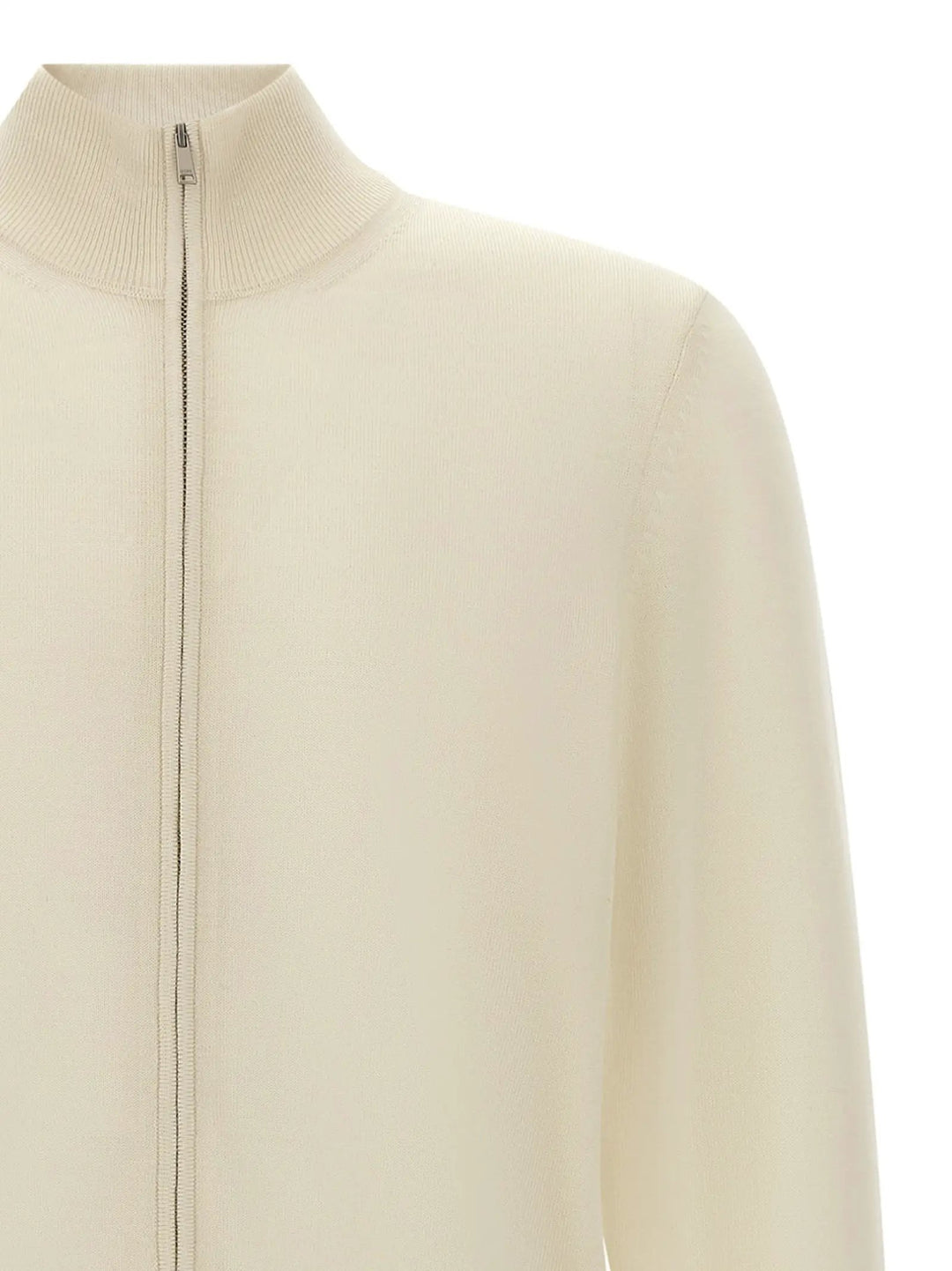 Hugo Boss Sample Sale | Hugo Boss White Virgin Wool Cardigan - | Designer outlet