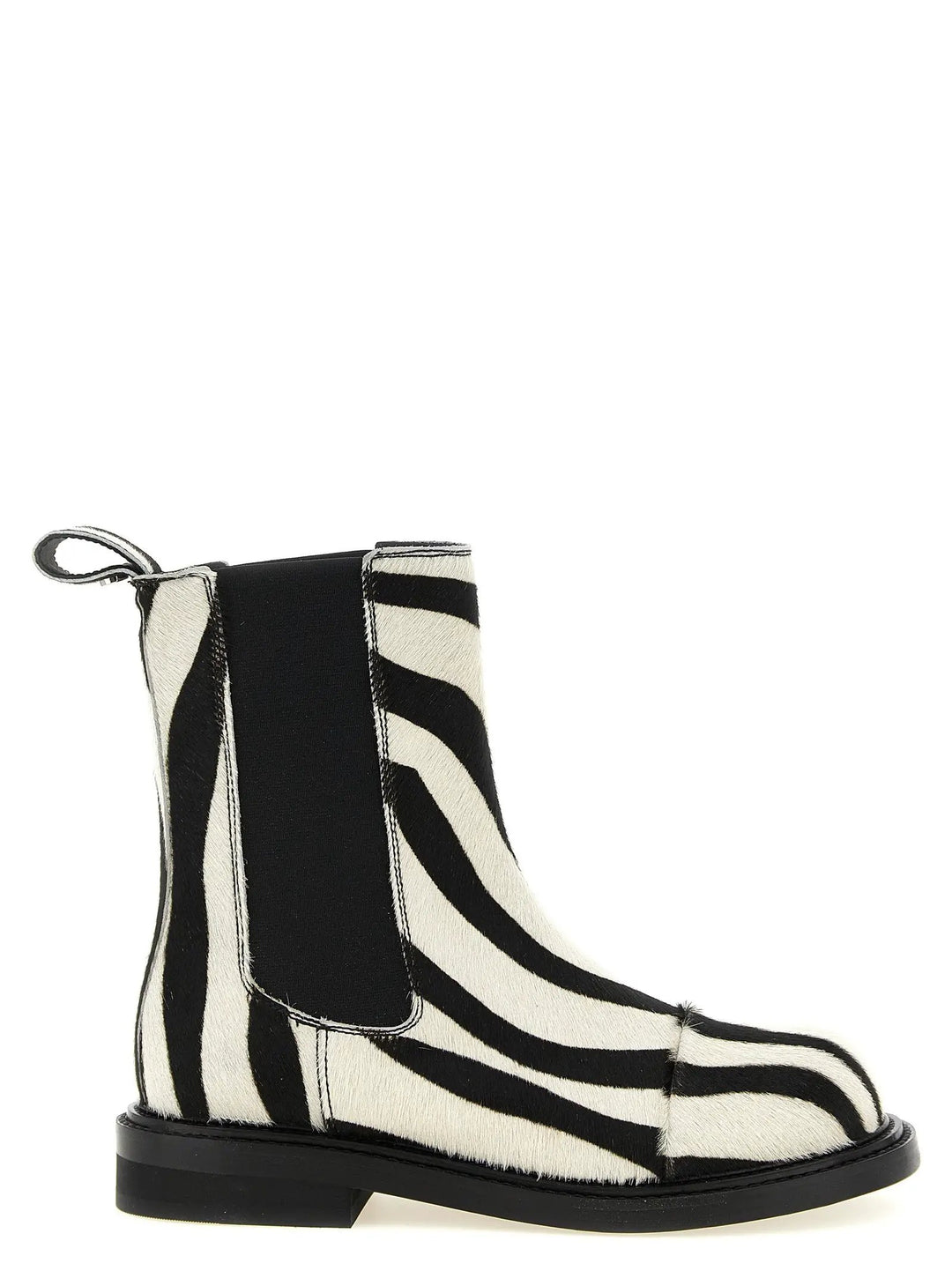 Moschino Sample Sale | Moschino Bicolor Calfskin Ankle Boots - | Designer outlet