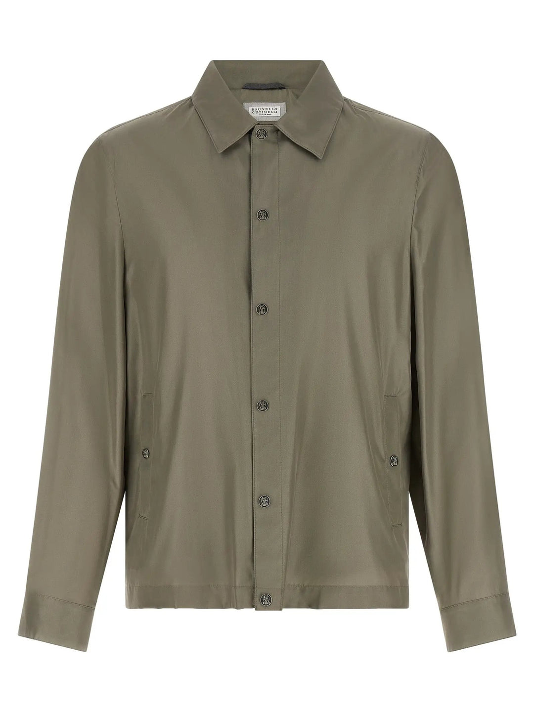 Brunello Cucinelli Sample Sale | Brunello Cucinelli Bicolor Silk Full-Length Jacket - | Designer outlet