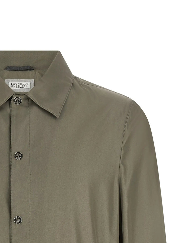 Brunello Cucinelli Sample Sale | Brunello Cucinelli Bicolor Silk Full-Length Jacket - | Designer outlet