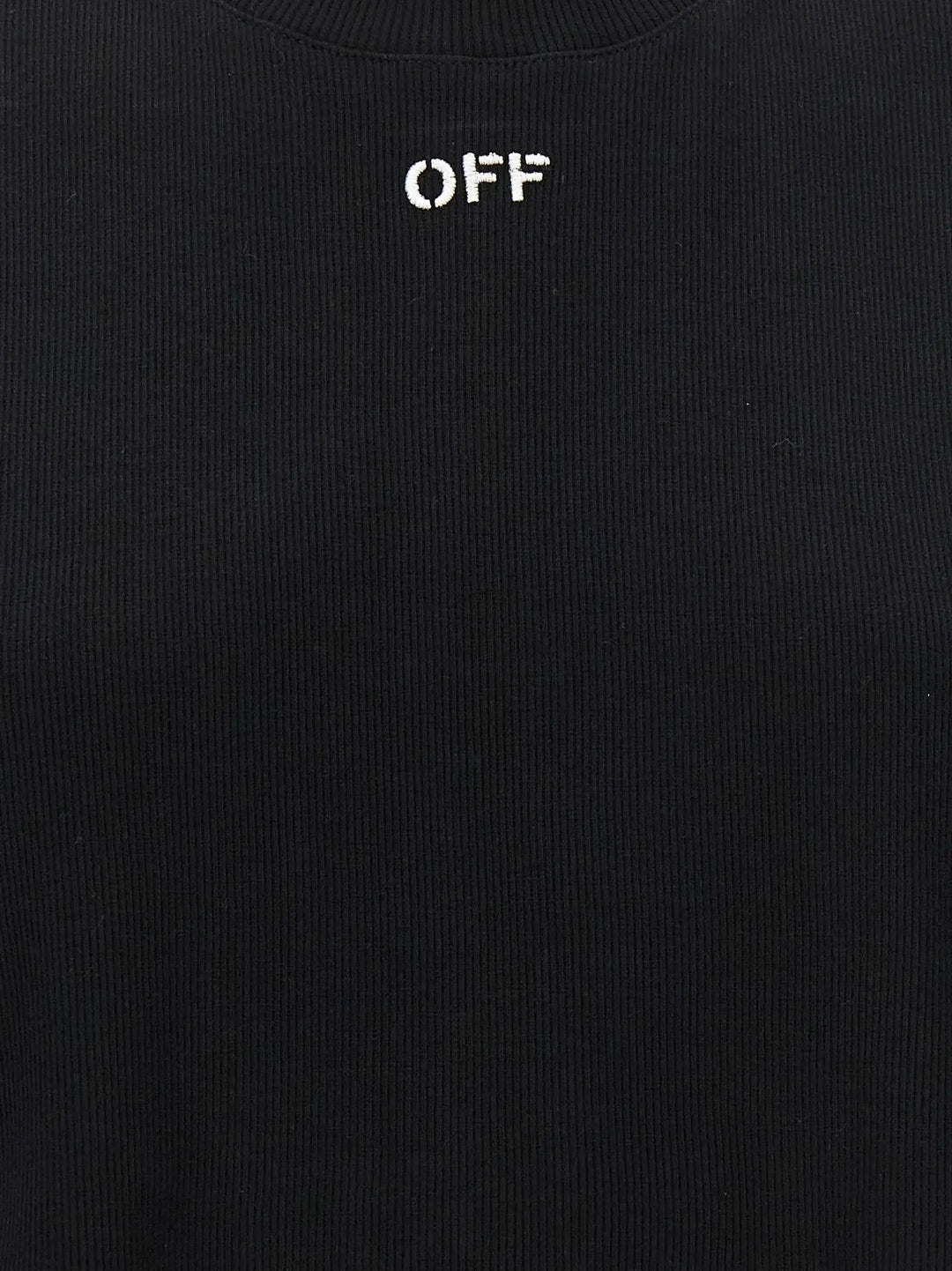 Off-White Sample Sale | Off-White Black Cotton T-Shirt - | Designer outlet