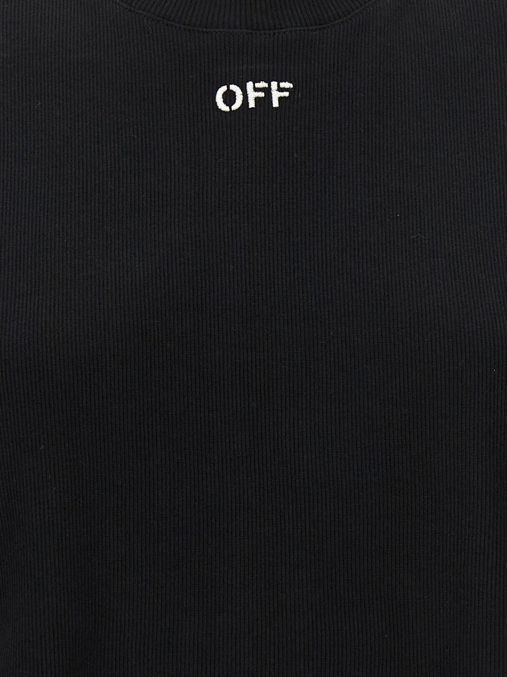 Off-White Sample Sale | Off-White Black Cotton T-Shirt - | Designer outlet
