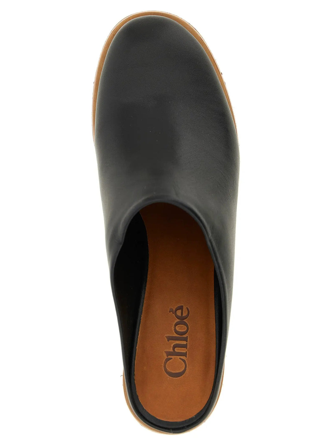 Chloé Sample Sale | Chloé Black Calfskin Wedge Sandals - | Designer outlet