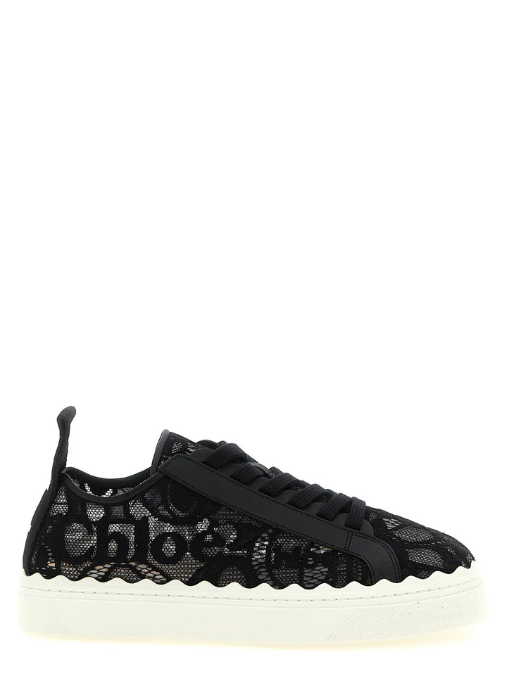 Chloé Sample Sale | Chloé Black Polyamide Low Top Sneakers - | Designer outlet