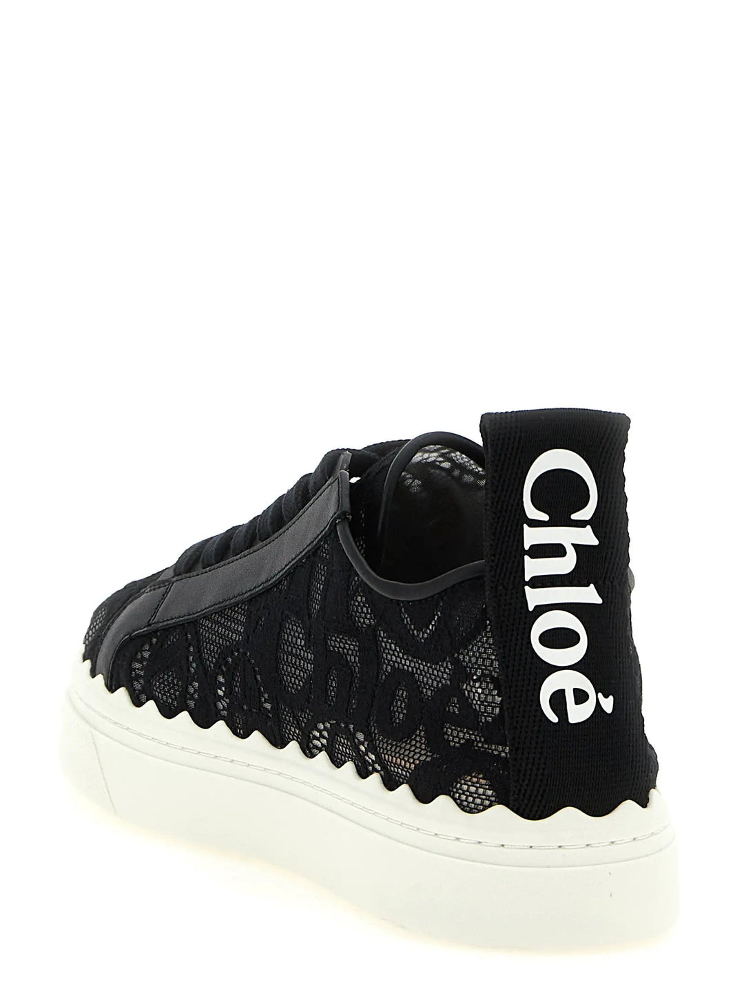Chloé Sample Sale | Chloé Black Polyamide Low Top Sneakers - | Designer outlet