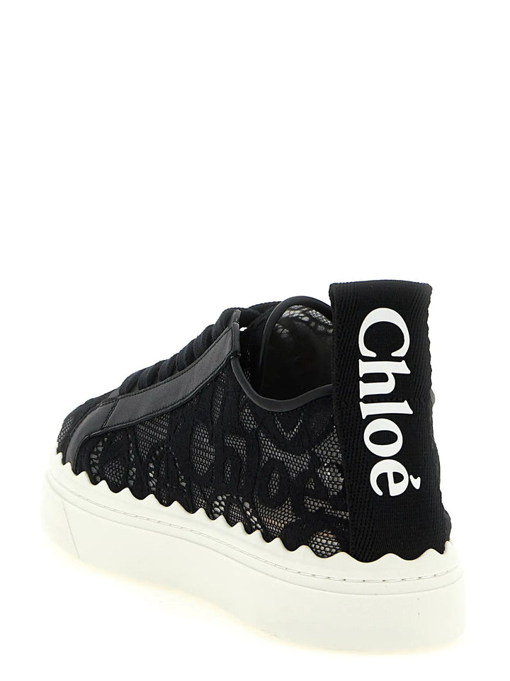 Chloé Sample Sale | Chloé Black Polyamide Low Top Sneakers - | Designer outlet