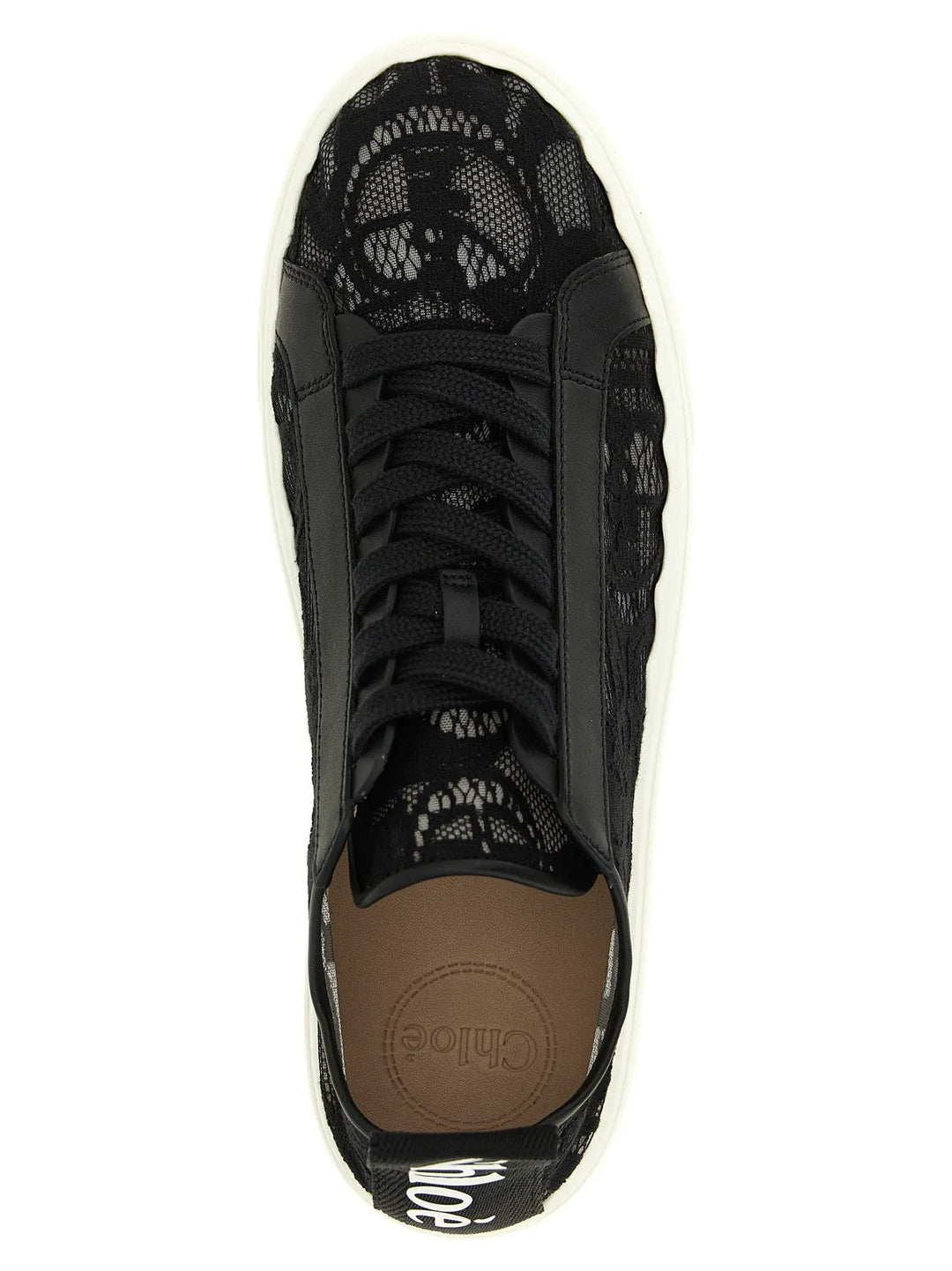 Chloé Sample Sale | Chloé Black Polyamide Low Top Sneakers - | Designer outlet