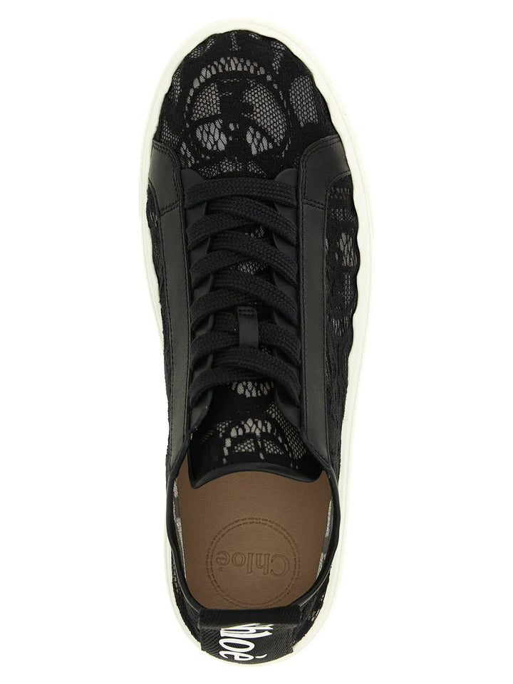 Chloé Sample Sale | Chloé Black Polyamide Low Top Sneakers - | Designer outlet