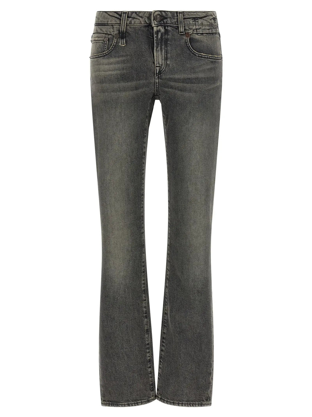 R13 Sample Sale | R13 Black Cotton Bootcut Jeans - | Designer outlet